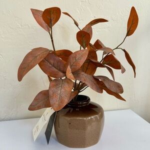 Hearth & Hand with Magnolia Rusted Eucalyptus Faux Fall Arrangement 11” NWT